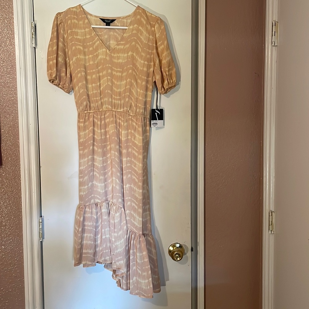 Simply Vera Wang Tan/Orange Dress